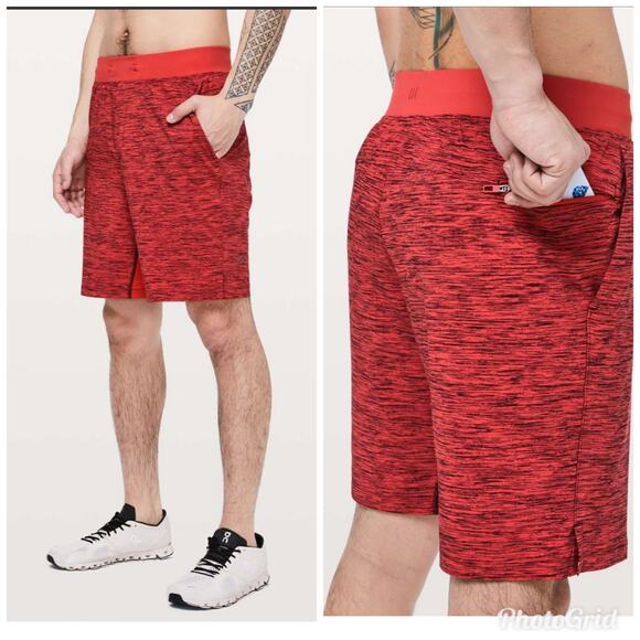 Lululemon The Short 9" Heather Vintage Vermillion Plum Shadow Large - Picture 1 of 6